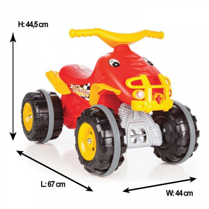 ATV fara pedale Pilsan Cengaver red [3]