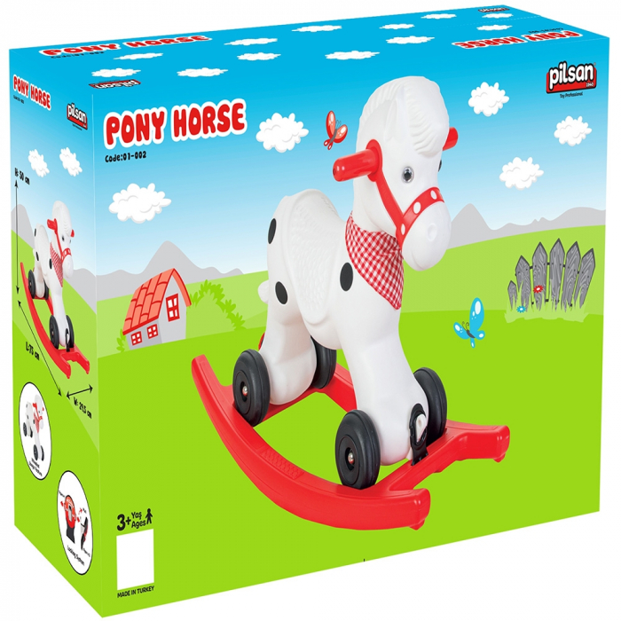 Balansoar pentru copii Pilsan Pony Horse white [2]