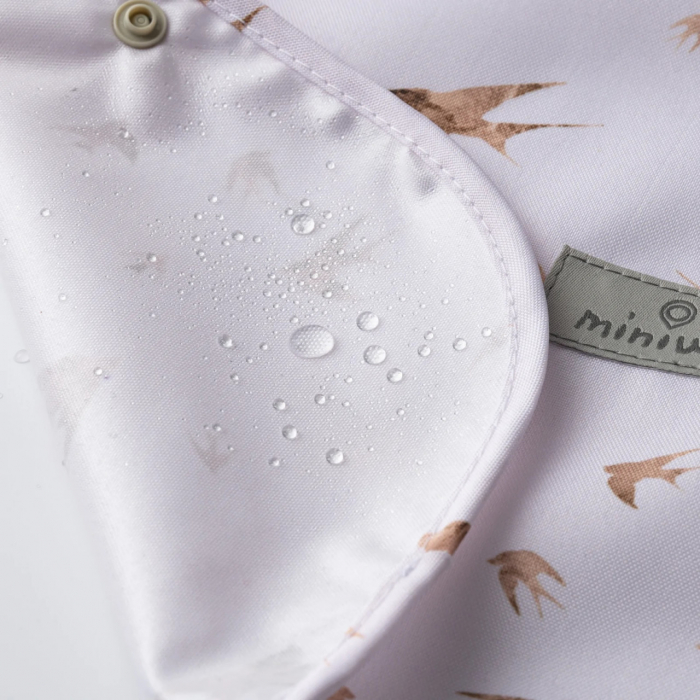 Baveta bebelusi 2 in 1 Miniware Catch & Cover, Golden Swallow [3]