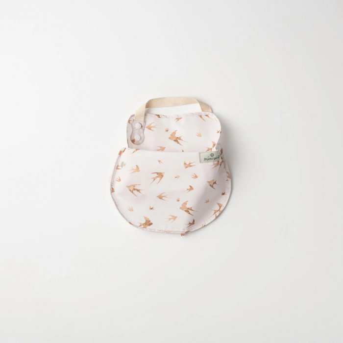 Baveta bebelusi 2 in 1 Miniware Catch & Cover, Golden Swallow [2]