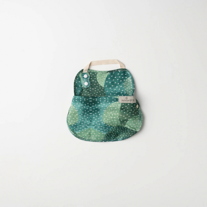 Baveta bebelusi 2 in 1 Miniware Catch & Cover, Prickly Pear [4]