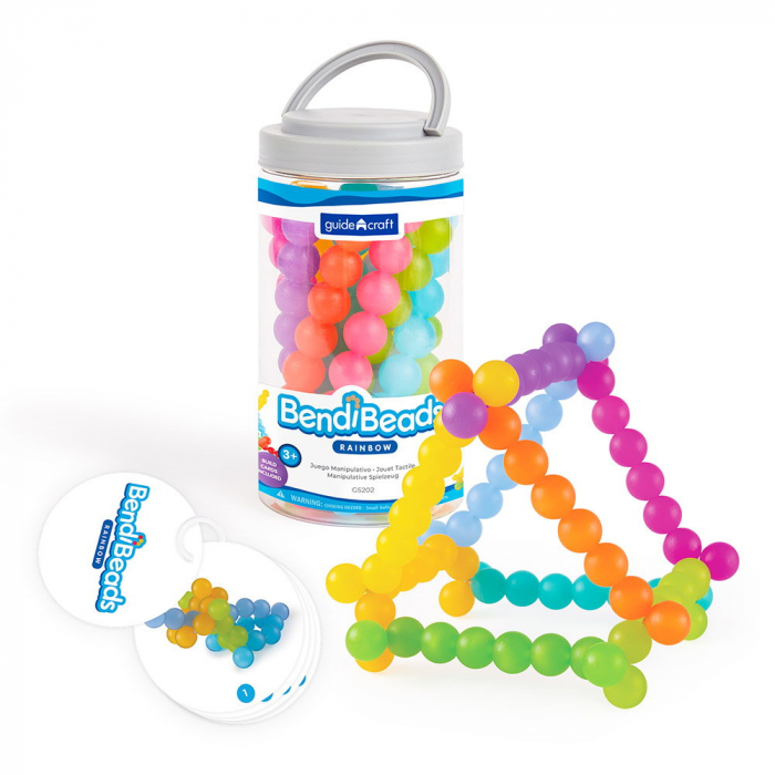 BendiBeads Rainbow, margele flexibile, Guidecraft [1]