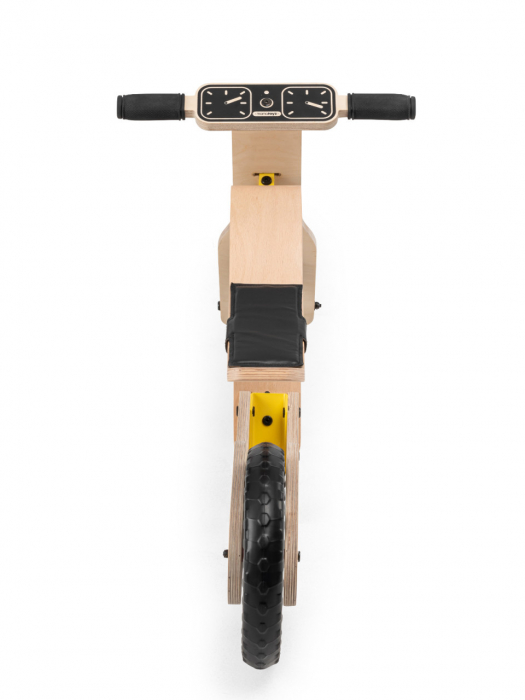 Bicicleta fara pedale MamaToyz RideMe, din lemn natural [12]
