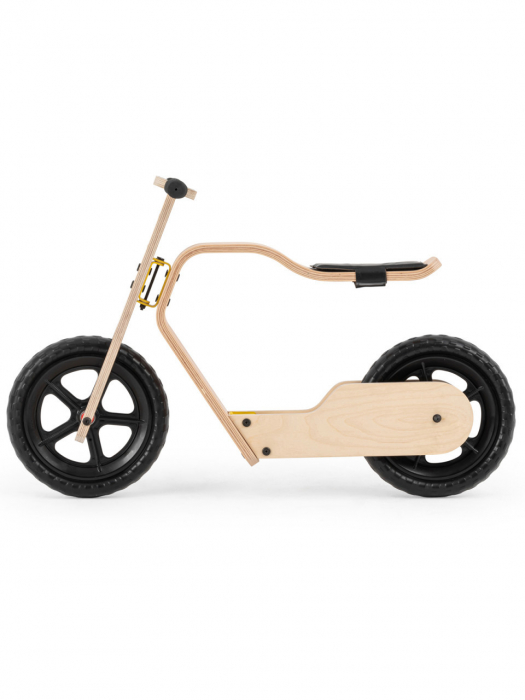 Bicicleta fara pedale MamaToyz RideMe, din lemn natural [11]