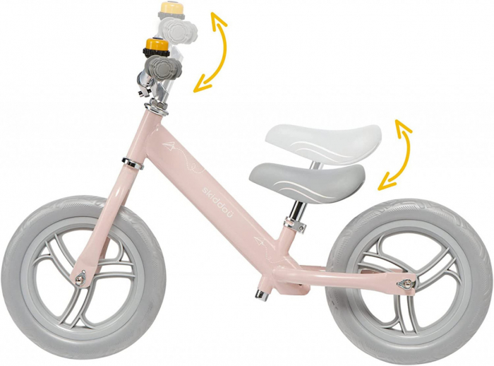 Bicicleta fara pedale Nils, Skiddou, Keep Pink, Roz [10]