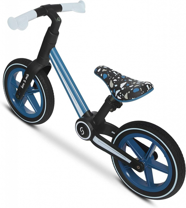 Bicicleta pliabila fara pedale Skiddou Ronny, Denim, Albastru [10]