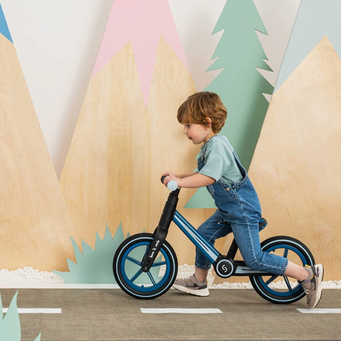 Bicicleta pliabila fara pedale Skiddou Ronny, Denim, Albastru [12]