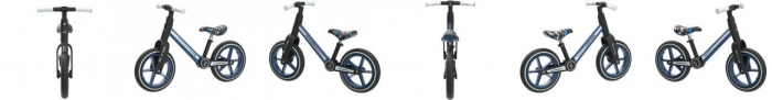 Bicicleta pliabila fara pedale Skiddou Ronny, Denim, Albastru [3]