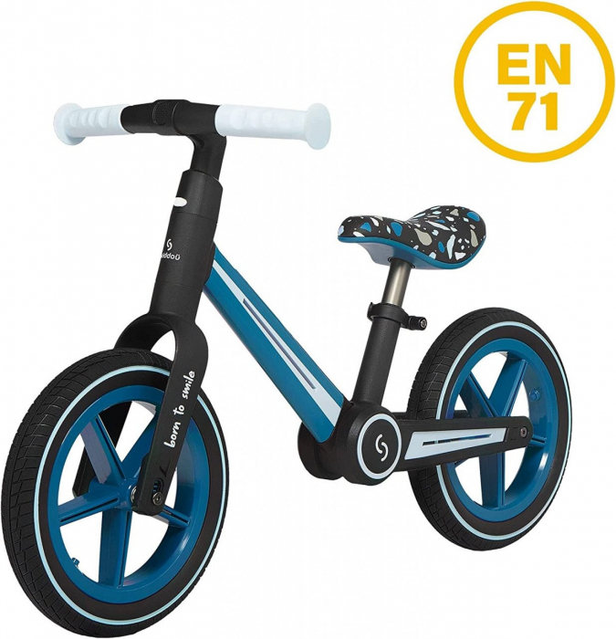 Bicicleta pliabila fara pedale Skiddou Ronny, Denim, Albastru [9]