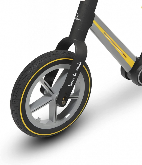 Bicicleta pliabila fara pedale Skiddou Ronny, Galben [12]