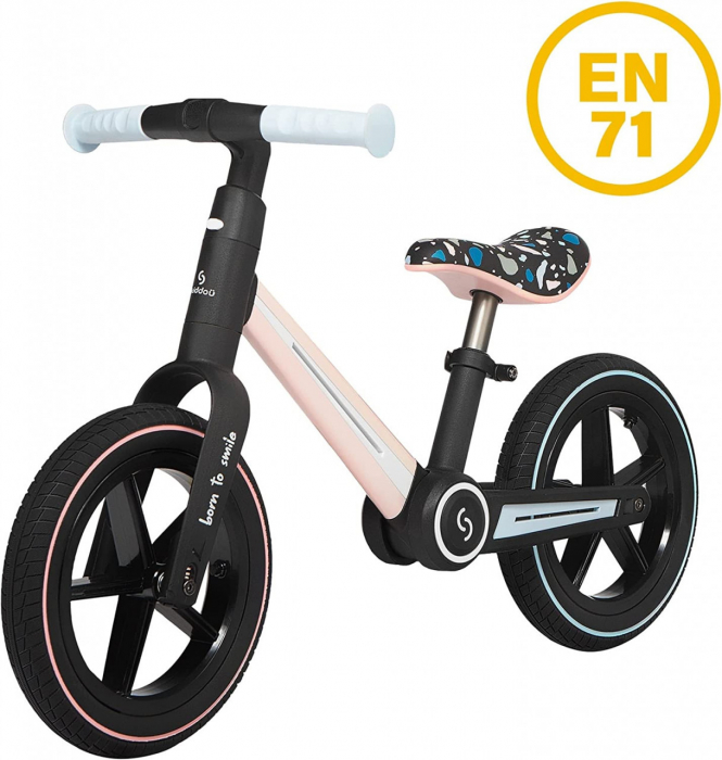 Bicicleta pliabila fara pedale Skiddou Ronny, Keep Pink, Roz [7]