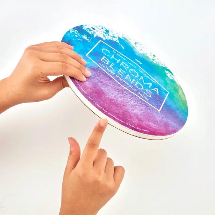 Bloc desen circular Watercolor Chroma Blends [5]