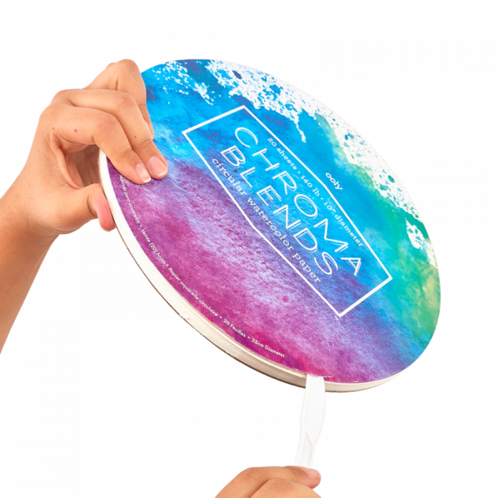 Bloc desen circular Watercolor Chroma Blends [3]