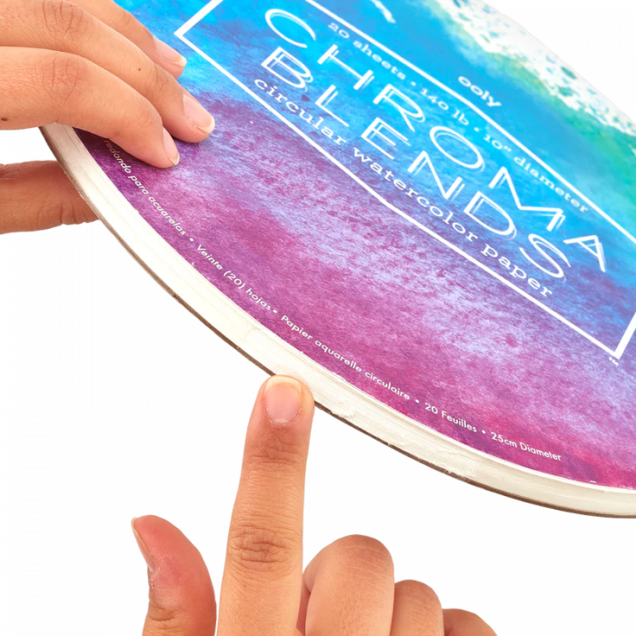 Bloc desen circular Watercolor Chroma Blends [4]
