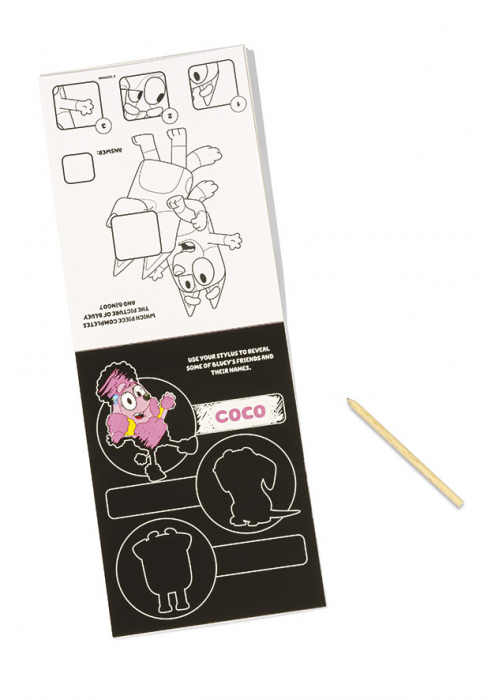 Carnetel cu activitati creative, Bluey scratch art pad [2]