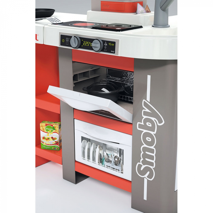 Bucatarie Smoby Tefal Studio XXL Bubble gri cu rosu [8]