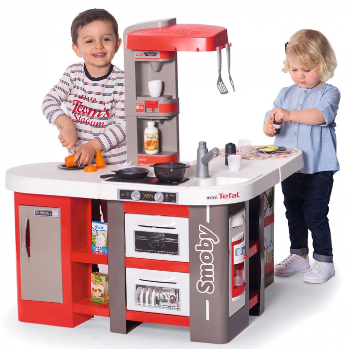 Bucatarie Smoby Tefal Studio XXL Bubble gri cu rosu [10]