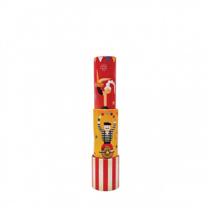 Caleidoscop metalic telescopic Circ rosu [1]
