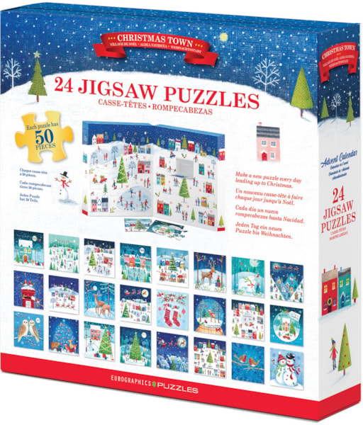 Calendar de Advent Oraselul de Craciun, 24 puzzle-uri, 50 piese [2]