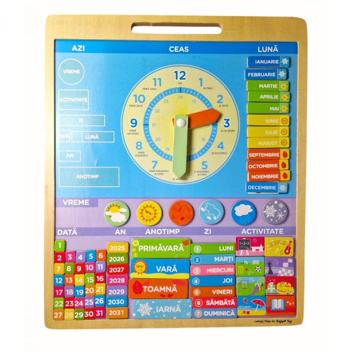 Calendar magnetic vremea, în limba romana [3]