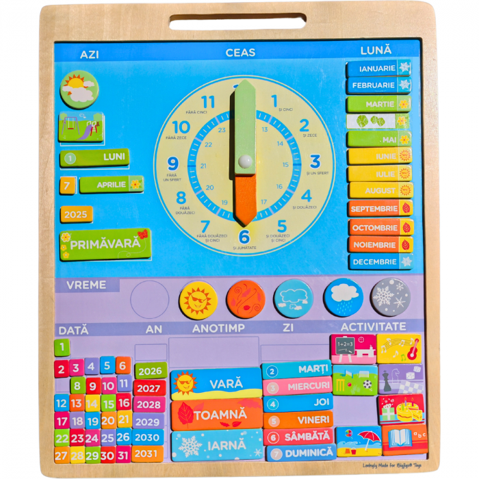 Calendar magnetic vremea, în limba romana [2]