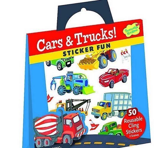 Cars & Trucks Reusable Stickers [1]