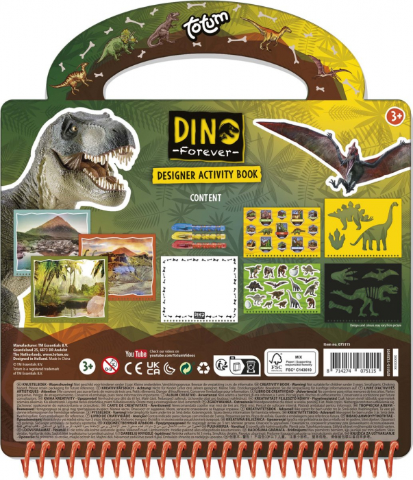 Carte cu activitati creative cu dinozauri [4]