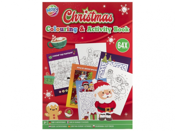 Carte de colorat cu activitati, Craciunul, A4, 64 pagini [1]