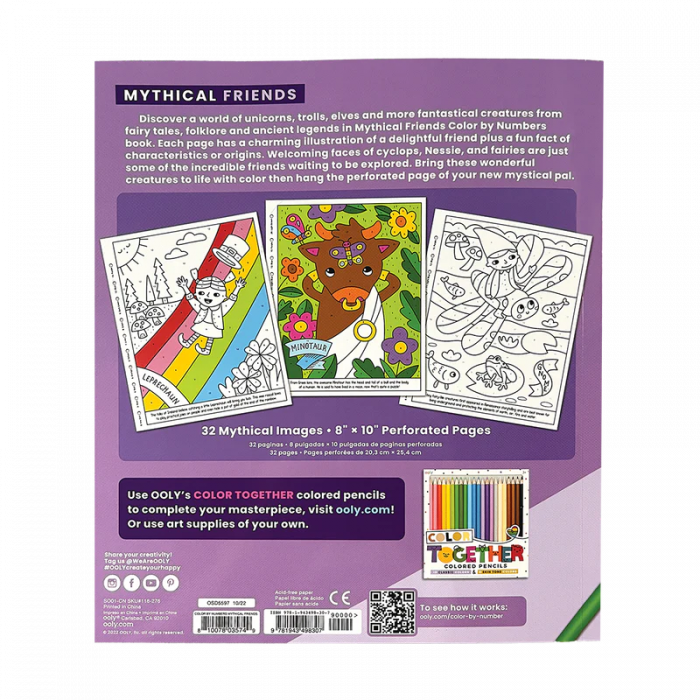 Carte de colorat pe numere - Prieteni mitologici [3]