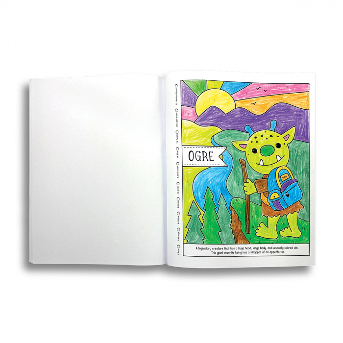 Carte de colorat pe numere - Prieteni mitologici [2]