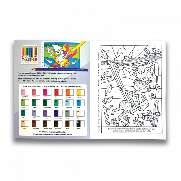 Carte de colorat pe numere - Prieteni mitologici [4]
