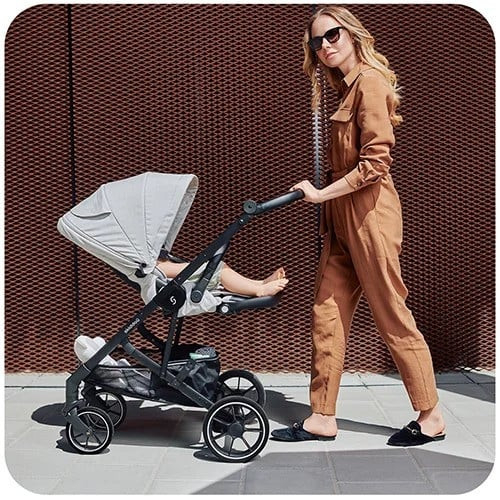 Carucior 2 in 1 Skiddou Moss Normandic Dream, Gri [3]