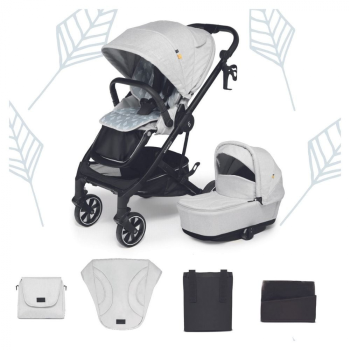 Carucior 2 in 1 Skiddou Moss Normandic Dream, Gri [2]