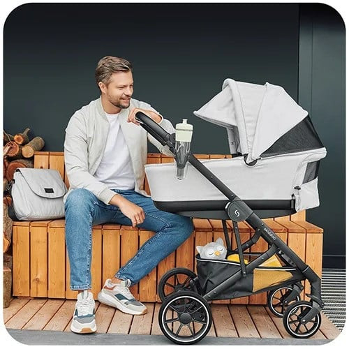 Carucior 2 in 1 Skiddou Moss Normandic Dream, Gri [6]