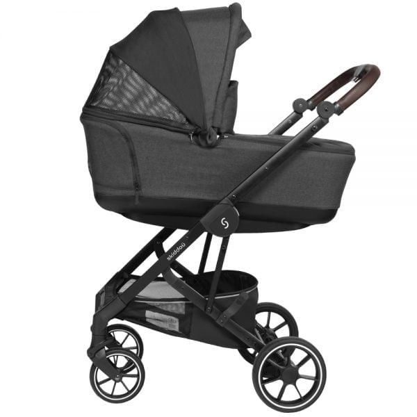 Carucior 2 in 1 Skiddou Moss Onyx, Negru [7]