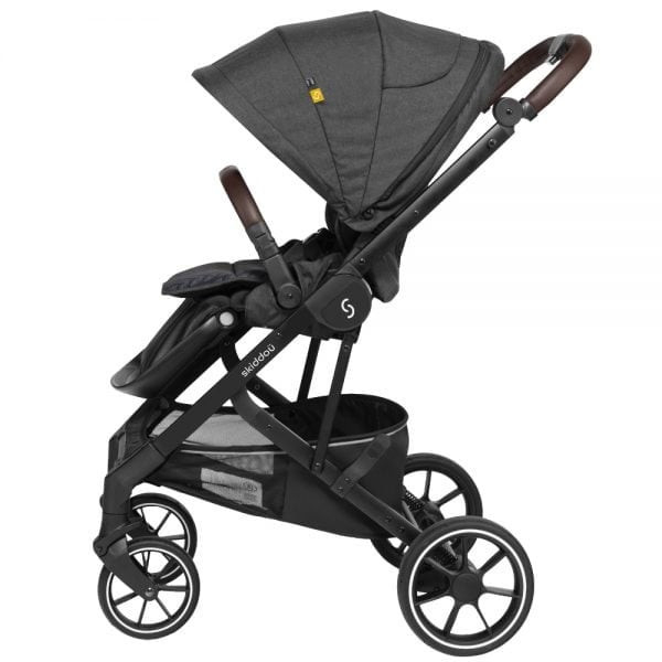 Carucior 2 in 1 Skiddou Moss Onyx, Negru [5]