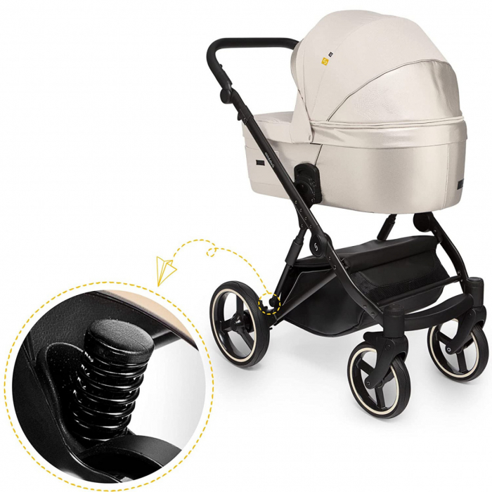 Carucior 2 in 1 Skiddou Oslo+, Vanilla delight, Bej [8]