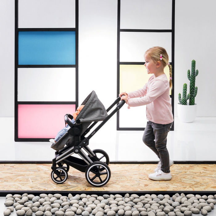 Carucior pentru papusi Smoby Cybex Corolle gri [16]