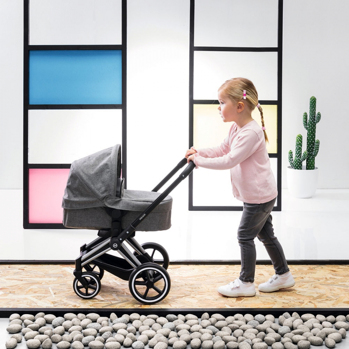Carucior pentru papusi Smoby Cybex Corolle gri [15]