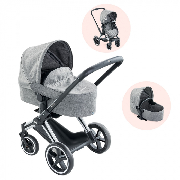 Carucior pentru papusi Smoby Cybex Corolle gri [2]