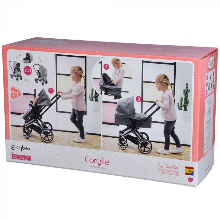Carucior pentru papusi Smoby Cybex Corolle gri [21]