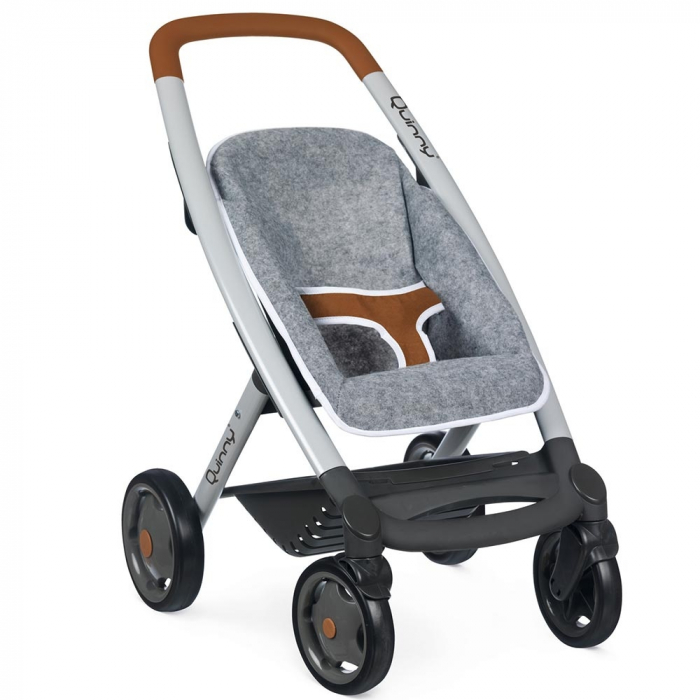 Carucior pentru papusi Smoby Quinny Combi 3 in 1 gri [2]