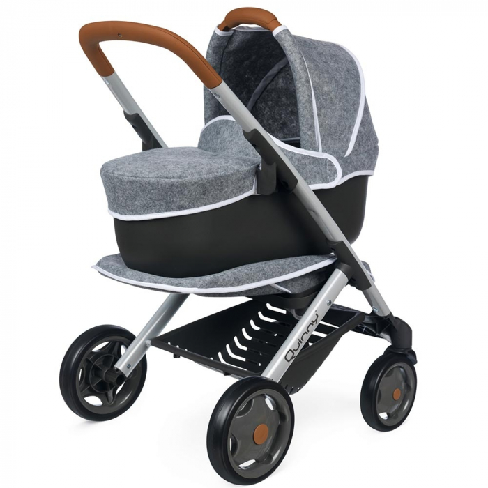 Carucior pentru papusi Smoby Quinny Combi 3 in 1 gri [4]