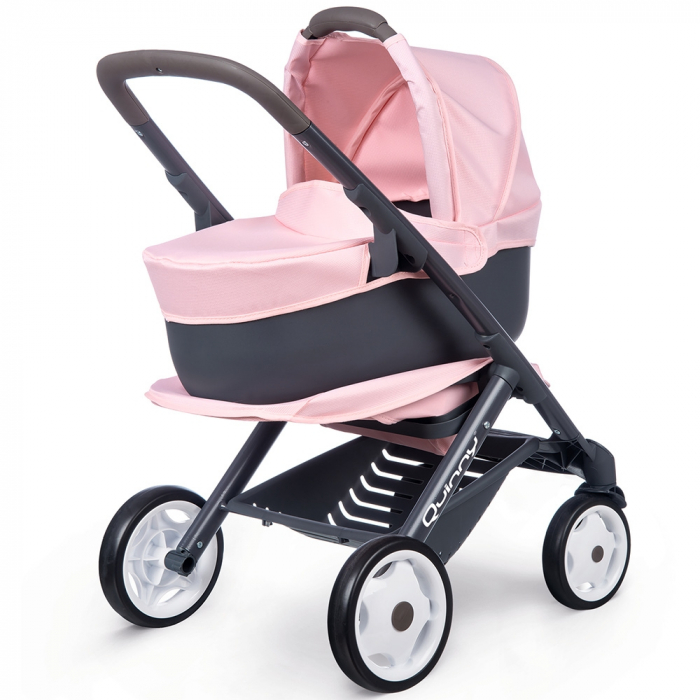 Carucior pentru papusi Smoby Quinny Combi 3 in 1 pink [4]
