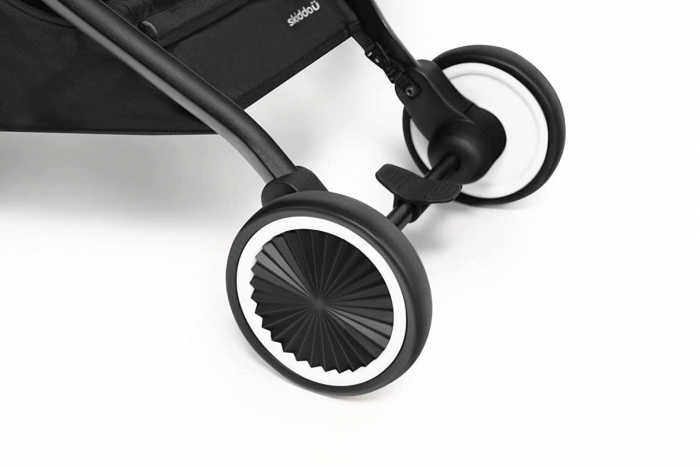 Carucior sport pliabil Skiddou Espoo+ Onyx, ultracompact pentru calatorii, Negru [2]