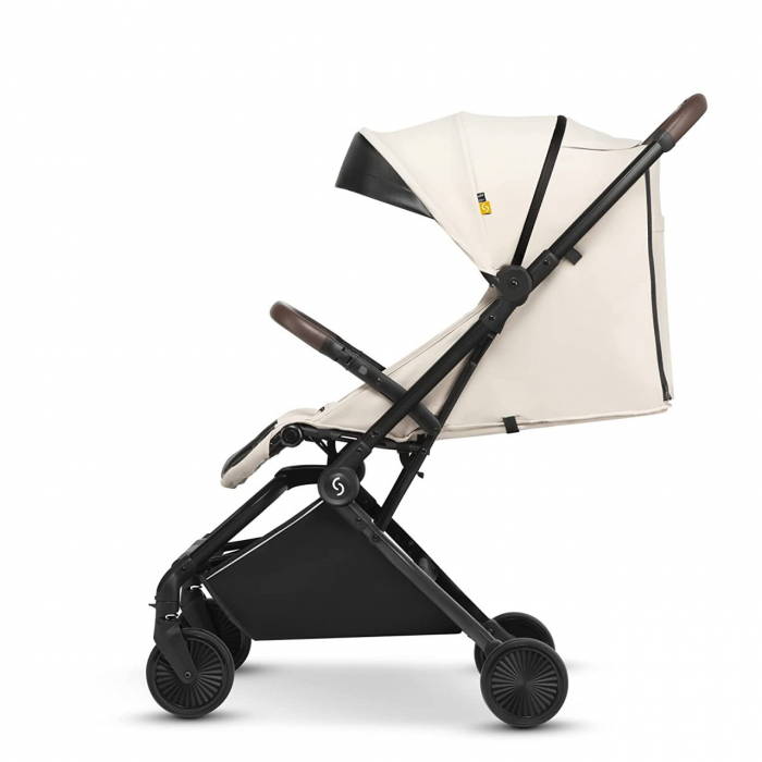 Carucior sport pliabil Skiddou Espoo+ Vanilla Delight, ultracompact pentru calatorii, Beige - Editie Limitata [10]