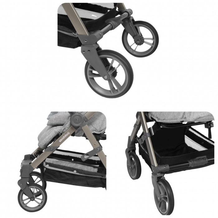 Carucior sport pliabil Skiddou Mell Onyx, ultracompact pentru calatorii, Negru [11]