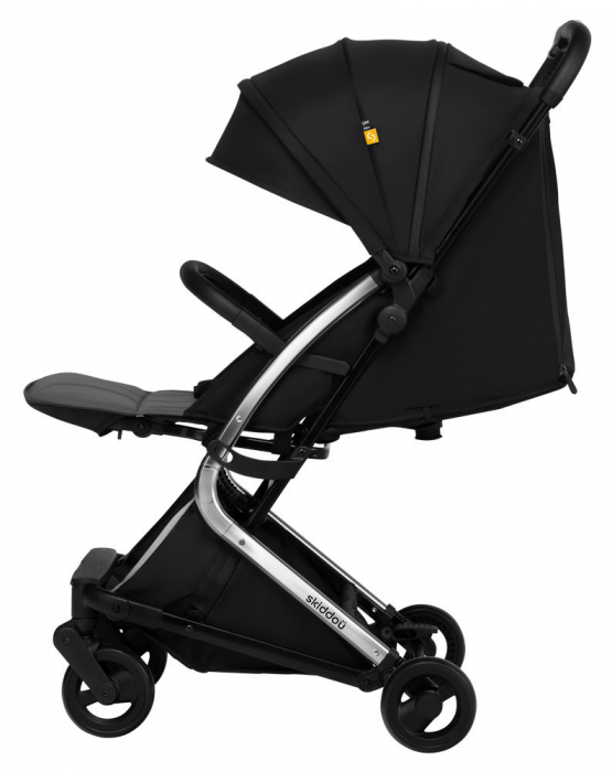 Carucior sport pliabil Skiddou Mikkeli Onyx, ultracompact pentru calatorii, Negru [4]