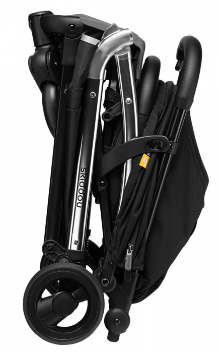Carucior sport pliabil Skiddou Mikkeli Onyx, ultracompact pentru calatorii, Negru [9]