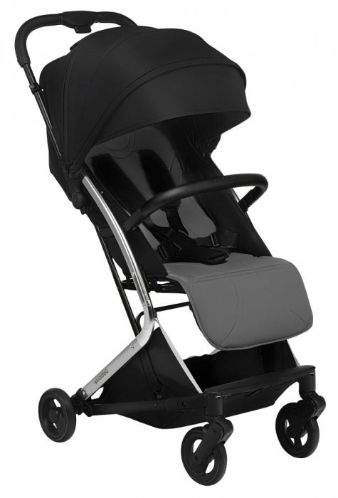 Carucior sport pliabil Skiddou Mikkeli Onyx, ultracompact pentru calatorii, Negru [2]